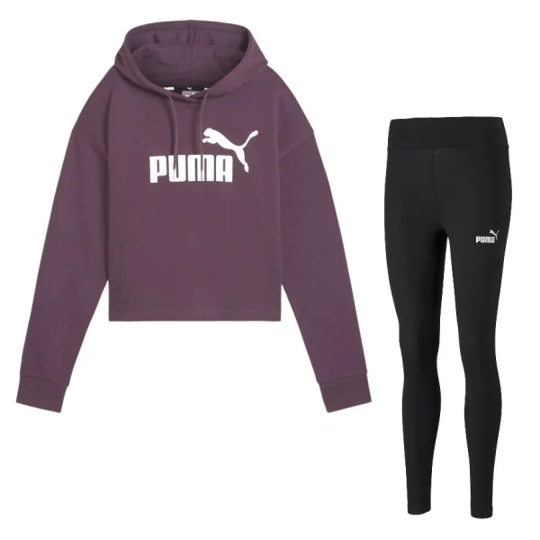 Puma ESS Croped Logo Tracksuit W