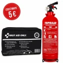 Комбо оферта за автомобила: аптечка First Aid Only + пожарогасител 1 кг ABC Tornado