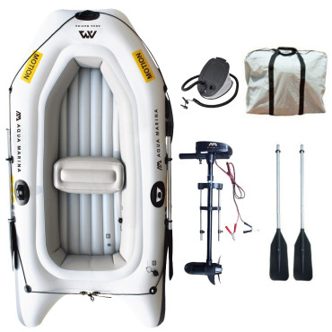Надуваема лодка с мотор Aqua Marina Motion Sports PVC Boat with Electric Motor T-18  